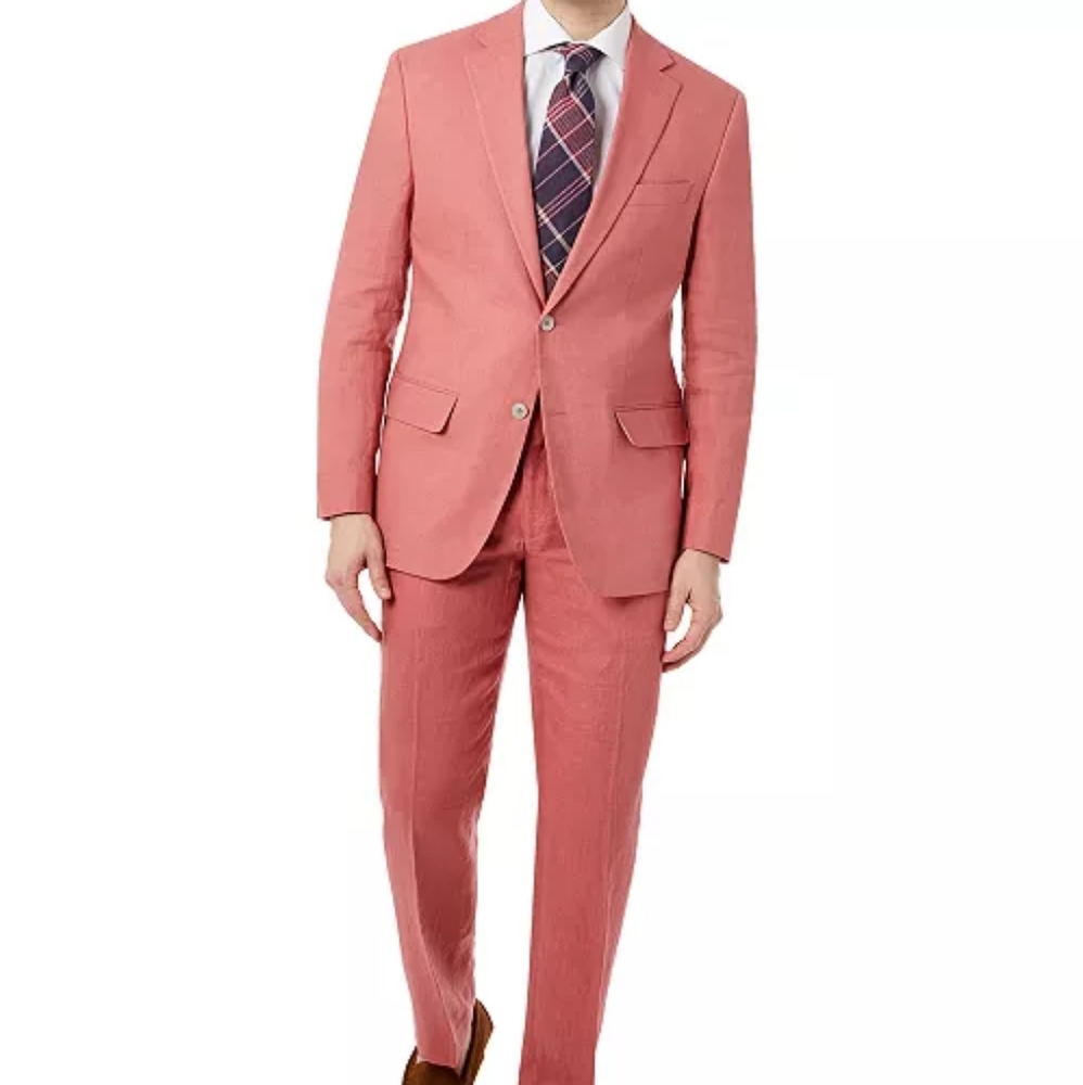 Lauren Ralph Lauren Lassiter Linen 2 pc Suit 46R/38X30